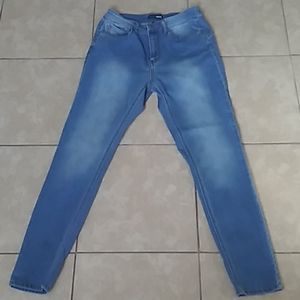 High waisted skinny jeans